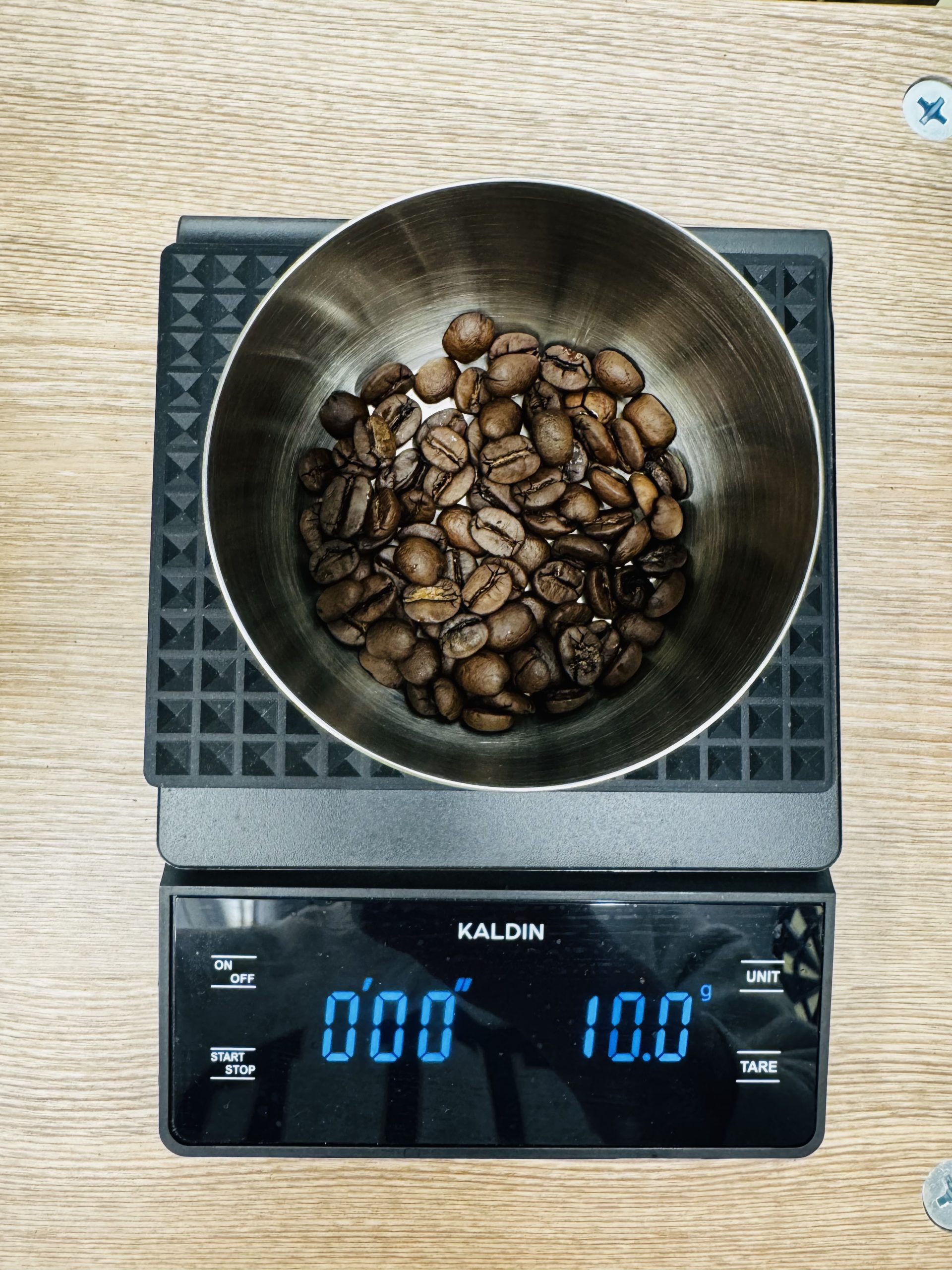 모카포트 원두 계량