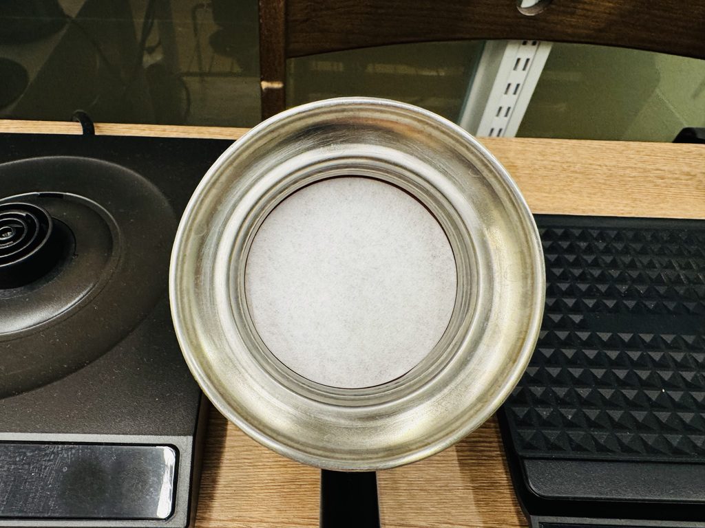 60mm 라운드 필터를 장착한 모습